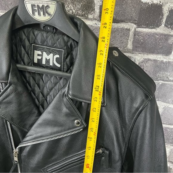 NWT FMC Superstar Men's Motorcycle Leather Jacket - Picture 14 of 16